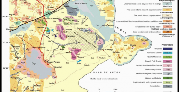 Geological Map Of Alabama Geological Map Of the Nagar Parkar Igneous Complex Modified after