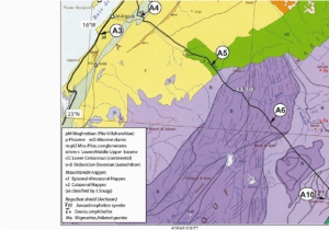 Geological Map Of Alabama Route and Geosites Location Of the Geoheritage Trail A Plotted On