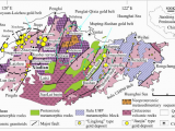 Geological Map Of Alabama Simplified Geological Map Of the Jiaodong Peninsula Showing Location