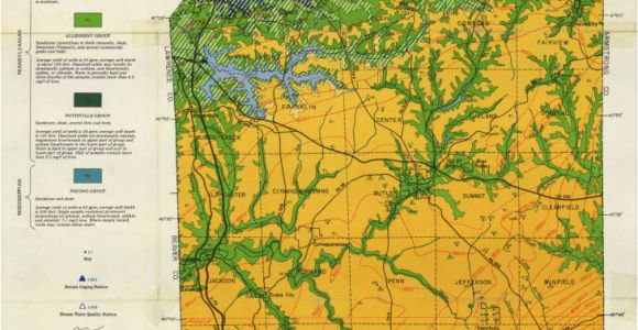 Geological Map Of Arizona Generalized Geologic Map Of butler County and Locations Of Selected
