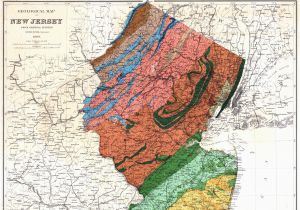 Geological Map Of California New Jersey Historical Maps