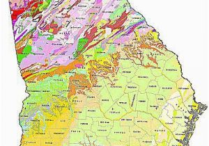 Geological Map Of Georgia Geologic Maps Of the 50 United States