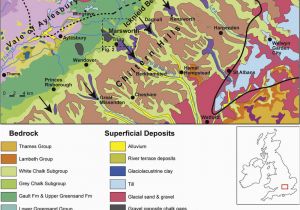 Geological Map Of northern Ireland Geological Map Of the Chilterns Hills and Lowlands to the