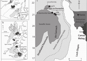 Geological Map Of northern Ireland Simplified Geological Maps Showing A the north atlantic