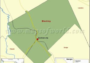 Georgia Airport Map Map Of Bleckley County In Georgia Usa County Map Pinterest