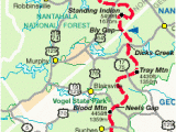 Georgia Campgrounds Map Appalachian Trail Planner Website Includes Georgia north Carolina