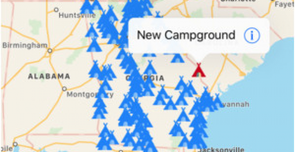 Georgia Campgrounds Map Georgia Campgrounds Rv Parks Im App Store