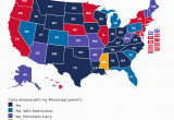 Georgia Ccw Reciprocity Map Mississippi Concealed Carry Gun Laws Uscca Ccw Reciprocity Map