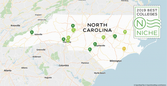 Georgia Colleges and Universities Map 2019 Best Colleges In north Carolina Niche