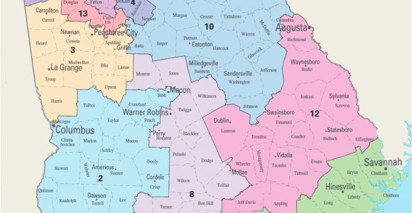 Georgia Counties Maps Georgia S Congressional Districts Wikipedia