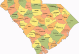Georgia County and City Map south Carolina County Map