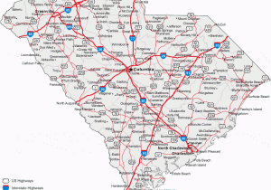 Georgia County Map with Cities and Roads Map Of south Carolina Cities south Carolina Road Map