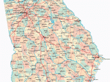 Georgia County Map with Cities Georgia Road Map Ga Road Map Georgia Highway Map