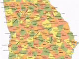 Georgia County Map with Roads Map Of Counties In Georgia Map Of Georgia Cities Georgia Road Map