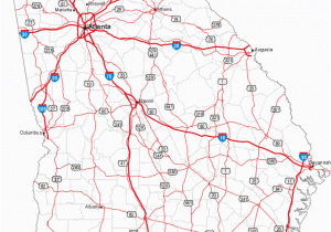 Georgia County Map with Roads Map Of Counties In Georgia Map Of Georgia Cities Georgia Road Map