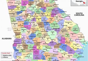 Georgia County Map with Roads Map Of Counties In Georgia Map Of Georgia Cities Georgia Road Map