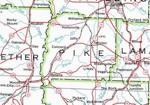 Georgia County Population Map County Of Pike Georgiainfo