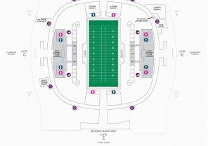 Georgia Dome Parking Map Football Seating Charts Mercedes Benz Superdome