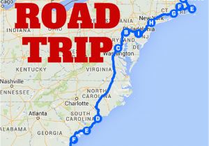Georgia East Coast Map the Best Ever East Coast Road Trip Itinerary Road Trip Ideas