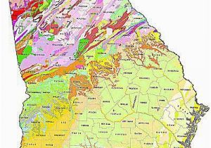 Georgia Gold Belt Map Geologic Maps Of the 50 United States