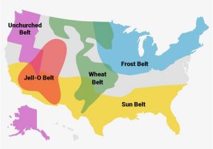 Georgia Heard Heart Map Regions Of America Include Bible Belt and Rust Belt Business Insider