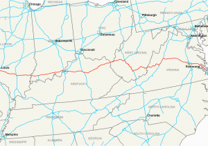 Georgia Interstate Map Interstate 64 Wikipedia