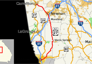 Georgia Interstate Map U S Route 27 Alternate Georgia Wikivividly