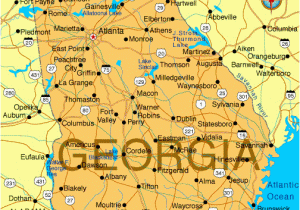 Georgia Lakes Map Georgia Map Infoplease