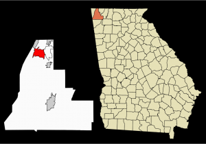 Georgia Map by Counties Chattanooga Valley Georgia Wikipedia