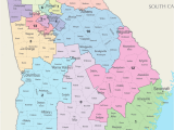 Georgia Map by County and City Georgia S Congressional Districts Wikipedia