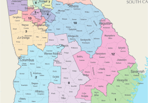 Georgia Map by County and City Georgia S Congressional Districts Wikipedia