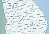 Georgia Map Showing Counties Georgia Counties Map