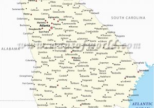 Georgia Map with Counties and Cities Cities In Georgia Georgia Cities Map