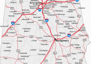 Georgia Map with Counties and Highways Map Of Alabama Cities Alabama Road Map