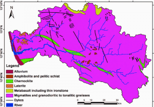 Georgia Map with Rivers Geological Map Of the Netravati and Gurpur River Basins source