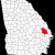 Georgia Maps with Counties File Map Of Georgia Highlighting Bulloch County Svg Wikimedia Commons