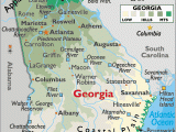 Georgia Physical Features Map where is atlanta Ga atlanta Georgia Map Worldatlas Com