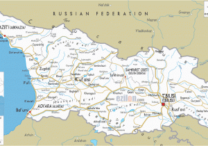 Georgia Physiographic Regions Map Detailed Clear Large Road Map Of Georgia Ezilon Maps
