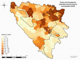 Georgia Population Density Map Demographic History Of Bosnia and Herzegovina Wikipedia