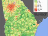 Georgia Population Density Map Demographics Of Georgia U S State Wikipedia