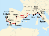 Georgia Power Map Rome to Lisbon On A Shoestring In Spain Europe G Adventures