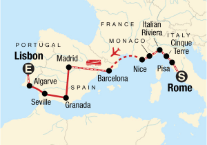 Georgia Power Map Rome to Lisbon On A Shoestring In Spain Europe G Adventures
