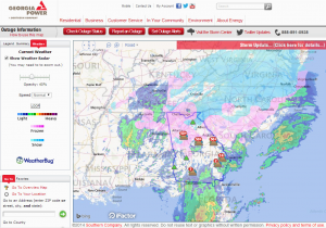 Georgia Power Outage Map Weather Map Ct Delaware Beaches Map Map Of the Universe