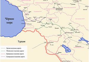 Georgia Railway Map Transcaucasus Railway Wikipedia