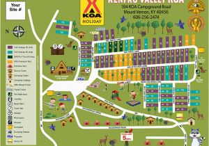 Georgia Rv Parks Map Mt Vernon Kentucky Campground Renfro Valley Koa