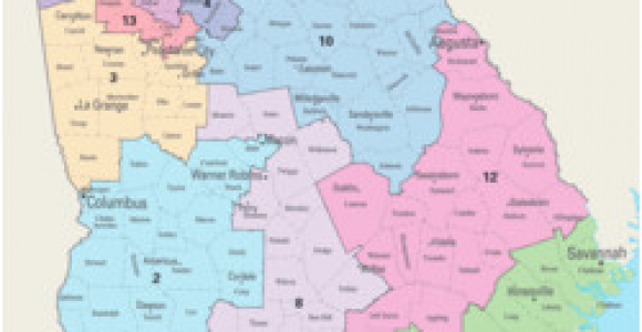 Georgia Senate Districts Map Georgia S Congressional Districts Wikipedia