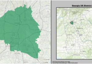 Georgia Senate Map United States Congressional Delegations From Georgia Wikipedia