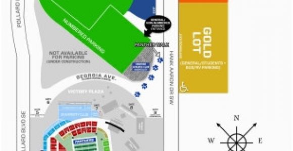 Georgia southern Parking Map Gsu Football Gameday Parking Georgia State athletics