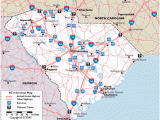 Georgia State Highway Map Map Of south Carolina Interstate Highways with Rest areas and