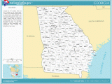 Georgia State Map with Cities and Counties Printable Maps Reference